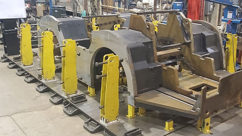 Tug Tram Ground Support Equipment Ready to be Welded by GMT Corporation